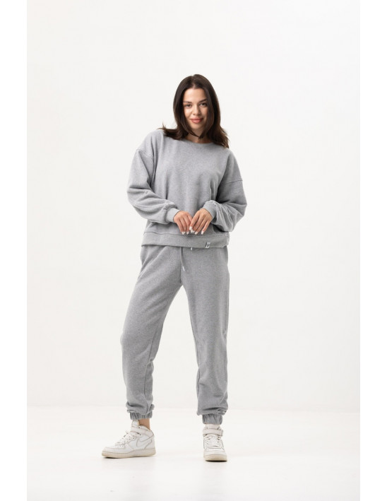 КОСТЮМ ПЕТЛЯ ОДНОТОН, сірий меланж — Жіночий та молодіжний одяг P.E.T. Collection - pet.km.ua
