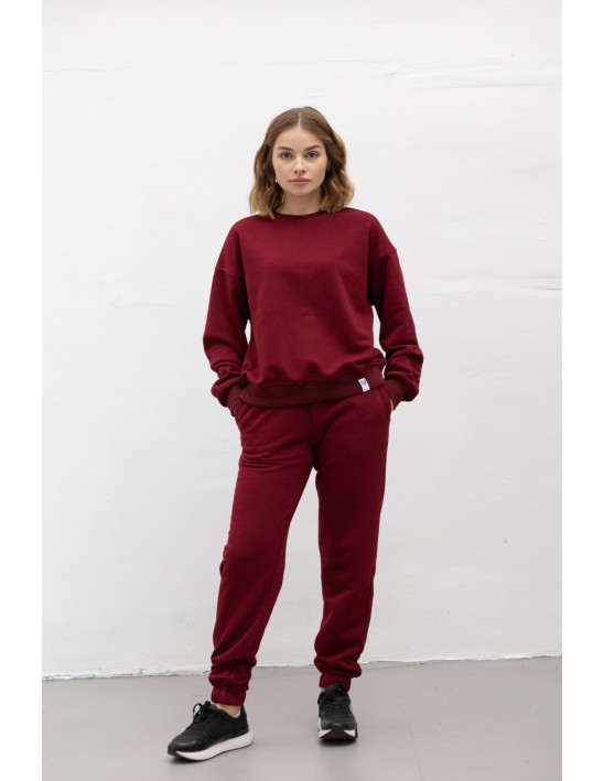 КОСТЮМ ПЕТЛЯ ОДНОТОН, бордо — Жіночий та молодіжний одяг P.E.T. Collection - pet.km.ua