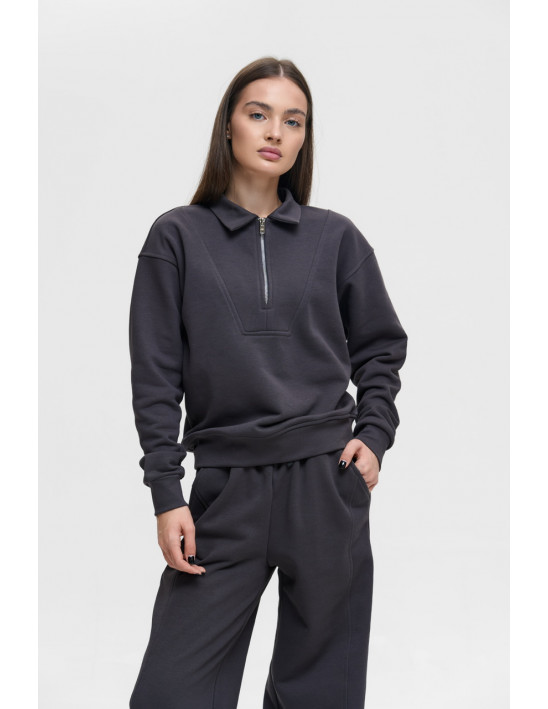 КОСТЮМ МОЛЛІ, темно сірий — Жіночий та молодіжний одяг P.E.T. Collection - pet.km.ua